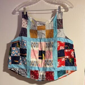 Kitty Badhands Quilt Top Tank Top XL